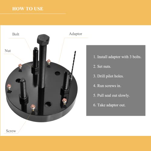 YFIXTOOL 3164780 Crankshaft Rear Main Seal & Wear Sleeve Installer and Remover Tool Compatible with Cummins ISX QSX ISX12 ISX15, Perfect Replacement for OEM# 3164780 3162994 4965569 by YFIXTOOL - Image 6