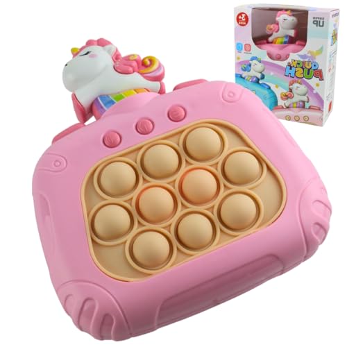 Brinquedo Antiestresse Eletrônico Pop-it Rosa Unicórnio, Portátil, Para Alívio do Estresse e Diversã