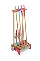 Algopix Similar Product 16 - Janod J03211 Family Croquet Trolley Game