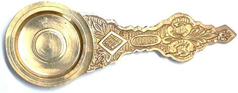 Elegance Central Karpoora Karandi | Kerala Traditional Pooja Brass Camphor Holder | Karpoora Aarathi Thattu