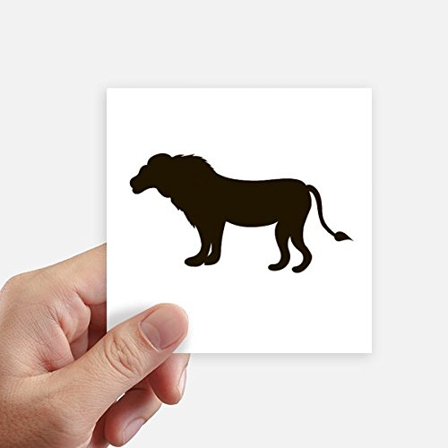Autocollant carré Black Lion DIYthinker 10cm x 10cm multicolore pour déco mur et ordinateur