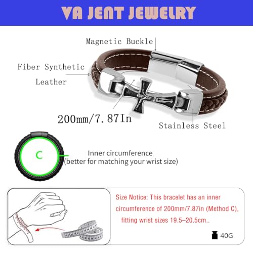 Pulsera con Cruz de Jesús para Hombre miniatura 4
