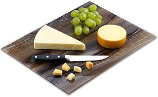 Tempered Glass Marble Pattern Cutting Board 12 x 16 Inch - Scratch, Heat
