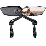 OSIGEI Fahrradspiegel - 360° Drehbar, Kristallklare Sicht & Einfache Montage - Universell für City-/Mountainbikes - Perfekt für Erwachsene Radfahrer