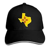 352 Golf Hüte New Mexico Flagge Von Texas-Karte Freizeit Basecap Verstellbare Trucker Baseballcap Leichtgewicht Baseball Cap Für Golf, Running, Teenager