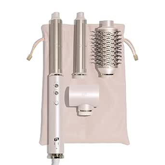 T3 AIRE 360 Multi-Styler & Blowout System, Hair Dryer Brush, Oval Round Brush Air Styler Auto-Curler with Korean CeraGloss Ceramic, Cool Shot, Dual Voltage Travel Hair Tool for Women