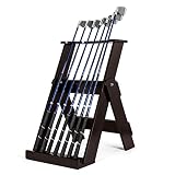 Organizador De Palos De Golf Estante De Palos De Golf De 7 Agujeros Soporte De Palos De Golf Soporte De Madera para Palos De Golf Estante De Exhibición De...