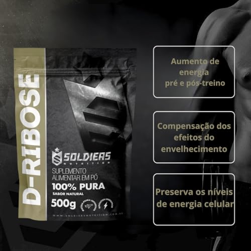 D-Ribose 500g - 100% Puro Importado - Soldiers Nutrition