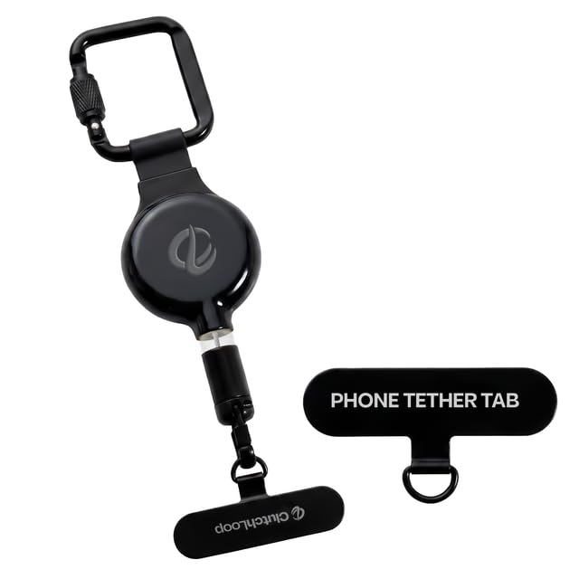 ClutchLoop Premium Magnetic Anti-Theft Phone Tether Steel Cable Carabiner