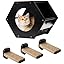 Black (1 Cat Shelf+1 Cushion+3 Steps)