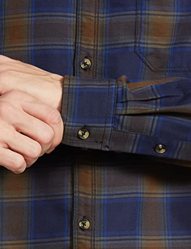 Image of THE INDIAN GARAGE CO Men Slim Fit Checkered Full Sleeves Cutaway Collar Cotton Casual Shirt