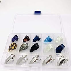 U/K Lot de 15 médiators pour pouce et index – Couleur aléatoire - Les Beatles, Paul McCartney, John Lennon, RIngo Starr, George Harrison
