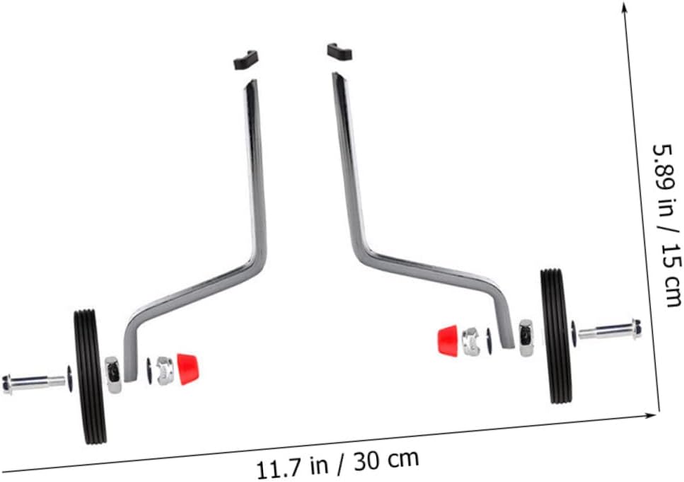 1Set Bike Training Wheels Wear Resistant Stabilizer Accessories for Easy Installation Suitable for Bikes for Learning to Ride