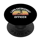 Divertido Cortacésped Papá Meme Lawn Enforcement Officer PopSockets PopGrip Intercambiable