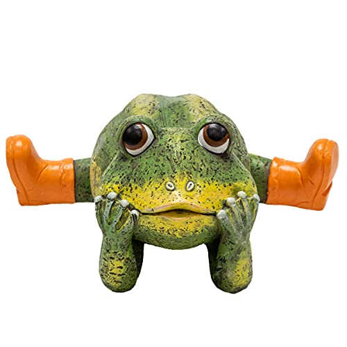 BRECK'S - Outdoor Funny Frog Garden Statue