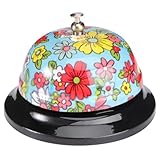 DOITOOL Timbre de Llamada para Restaurante y Bar, Campana de Metal Mango Ergonómico, Timbre de Escritorio Pequeño para Atención al Cliente, Sonido Nítido para Servicio en Mesa, Uso