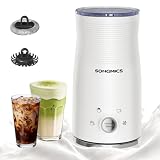 SONGMICS Montalatte Elettrico 4 in 1, Caldo e Freddo, 300 ml