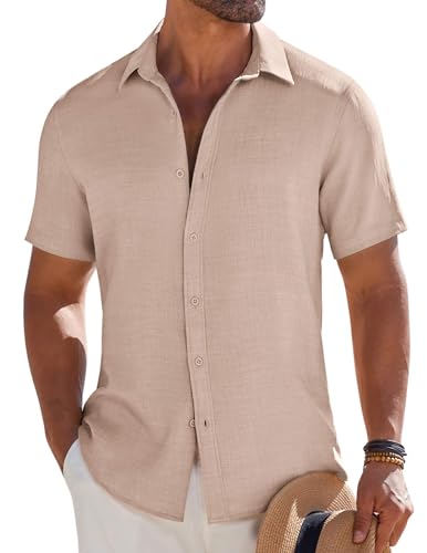 Chemise de vacances d'été COOFANDY fluide pour rester au frais en S