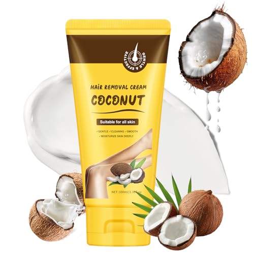 Hair Removal Cream for Women, Sensitive Depilatory Creams for Bikini, Private Areas, Pubic, Body, Legs, and Underarms, Painless Flawless Depilatory Cream