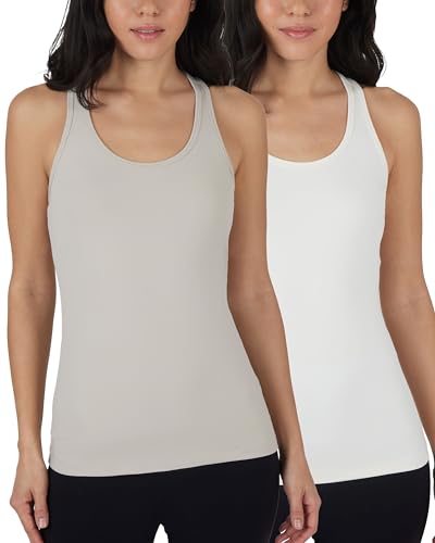 Image of Yogalicious Womens Lightweight Tank Top Soft Racerback Workout Yoga Sleeveless Quick Dry Top