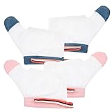 MILISTEN 2 Paare Baby Halt Daumen Sauging Kinder Finger Guards Stoppen Säuglingsfinger Sauging Handschuhe No Scratch Atmungsaktiver Finger Thumb Protector für Kinder Kleinkinder L