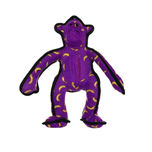 TUFFY - World's Tuffest Soft Dog Toy - Zoo Monkey - Squeakers - Multiple Layers. Made Durable, Strong & Tough. Interactive Play (Tug, Toss & Fetch). Machine Washable & Floats