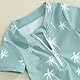HodJIU Badeanzug für Babys, Jungen, UV-Schutz, Dinosaurier-Druck, kurzärmelig, Badeanzug, Schwimmbad, Strand, Surfen, blau, 3-6 Monate