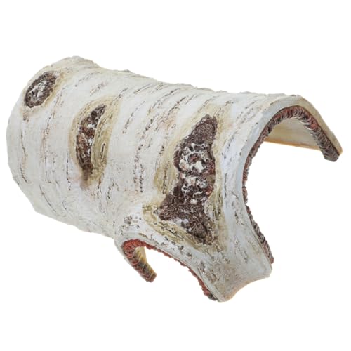 EPIGEIST 人工樹皮洞 爬虫類用隠れ家 軽量耐久樹脂製 水槽用リアル木皮モデル 自然景観装飾