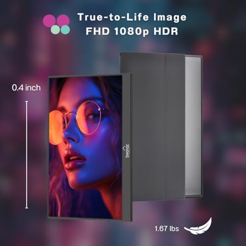 Bwanaz Portable Monitor 15.6'' FHD 1080P Key Specifications at a Glance