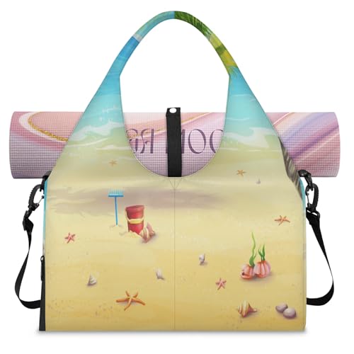 Bolsa de viaje con compartimento para zapatos que optimiza el espacio en el gimnasio