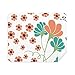 Orange Flower Paint Cleaning Cloth Screen Cleaner 2pcs Suede Fabric