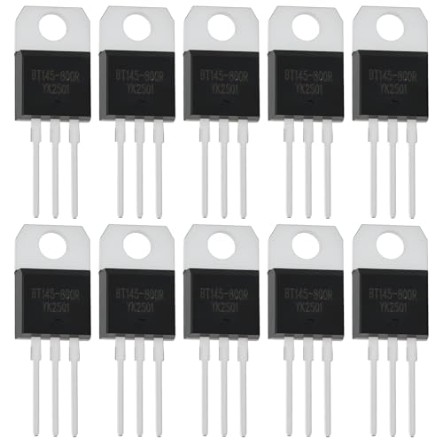 LT Easiyl 10 Tiristores Unidireccionales BT145-800R de 800 V/25 A para Regulación de Velocidad Del Motor Y Atenuación de Iluminación.