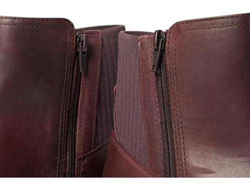 Clarks Clarks Women's Maye Palm Fashion Boot, Bordeaux Leather, 7.5 Medium US