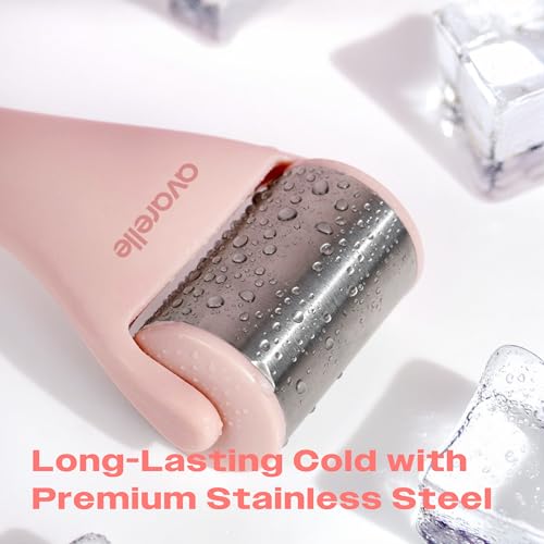 AVARELLE Rolo de gelo para rosto | Rolo de olhos feminino e massageador facial para olhos inchados |