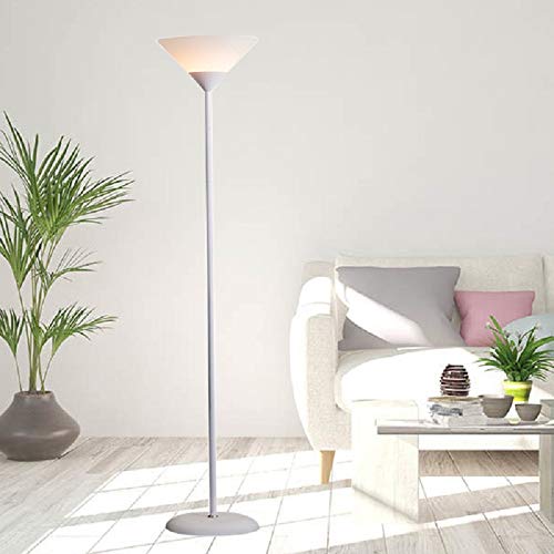 Luminária Chão 1,80m Pedestal Coluna Abajur Led Spot Bivolt Gimpo PF-04 Cor: Branco