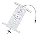3 Pack 1000ml Beinbeutel Urindrainagebeutel, Urinsammelbeutel Drainagebeutel mit 2 Riemen, Anti-Reflux-Ventil (1000ml)
