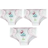 Deinbe 3 Piezas Reutilizables para muñecas Interactivo pañal de Tela Pantalones fijados pañal 17 Pulgadas 43cm Accesorios