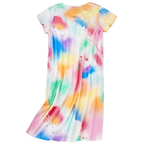 Zando Nightgowns For Women Short Sleeve Sleepshirts Soft Cotton Night Gowns For Adult Women Animal Cartoon Pajamas Women's Nightgowns & Sleepshirts Maternity Pajamas Tie Dyed Colorful X-Large #TOP1