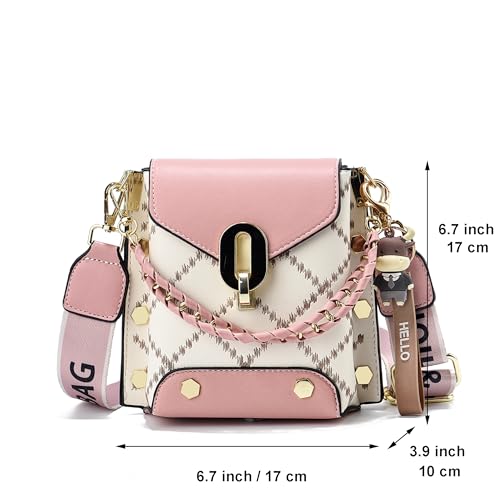 Xiaoyu Small Crossbody Bags for Women Fashion Cell Phone Purse Shoulder Handbags with Wide Strap3
