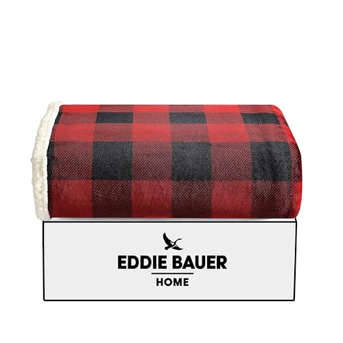 Eddie Bauer 216689 Throw Blanket, Reversible Sherpa Flannel Bedding thumb #7