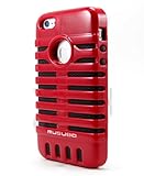 Musubo MU11019RD Retro Case for Apple iPhone 5 - 1 Pack - Retail Packaging - Red