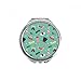 Bowknot Brazil Carnival Element Hand Compact Mirror Round Portable Pocket Glass