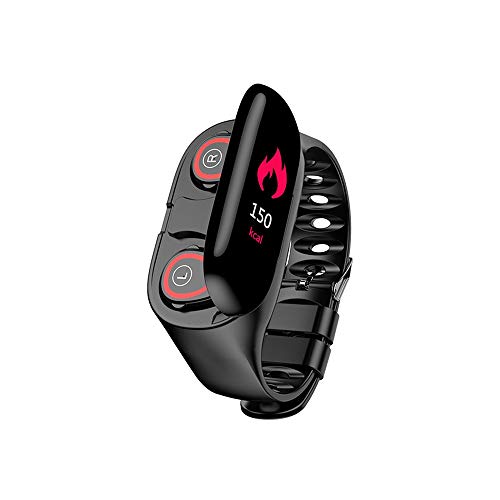 2-in-1-Smart Armband Wireless Bluetooth 5.0-Headset-Kombination, Herzfrequenzatmung Blutdruck Schlafmonitor, männlicher weiblicher Sport