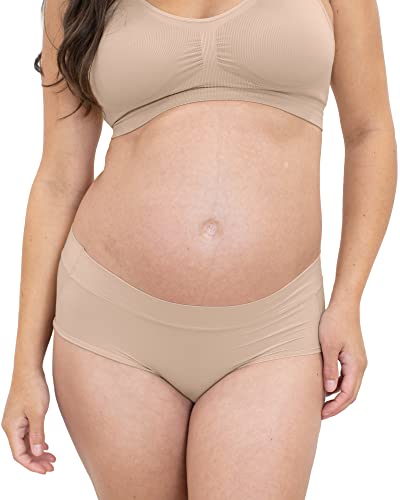 Kindred Bravely Grow With Me Maternity And Postpartum Briefs 2-Pack (Beige/Black, Large) #TOP4