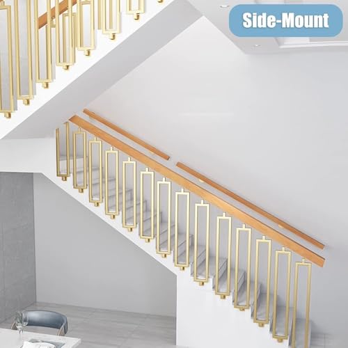 Rampes d'escalier intérieures sans soudure grâce aux balustres en fer à support réglable