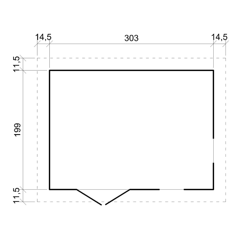 Caseta de jardín de Madera de 6 m2 - Cobertizo Jardin Exterior con Suelo, Ventana, Puerta Doble - Cabaña de jardín para Trabajar en casa - con Tejas bituminosas Negro - TIMBELA M334FB+H334FBBLACK