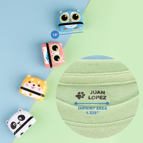Custom Name Stamp - Clothing Stamp with Name,Shipping from USA, Personalized & Custom Clothing Labels for Kids, Daycare Labels, School & Organization, (Spots) - Thumbnail 5