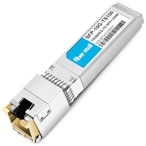 Image of SFP+ to RJ45 10G 100m Copper Transceiver Module for Arista Networks SFP-10GE-T100 10GBASE-T SFP+ 100m RJ45 Cat6a /7
