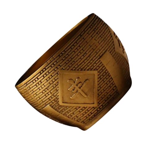 EXQUIMEUBLE Estatua de Latón Granero Auspicioso para Oficina y Hogar Adorno Decorativo de Cobre con Diseño de Cubo de Granos de Prosperidad y Artesanía Fina y Estable para Escritorio