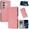 Funda tipo billetera con cierre magnético y soporte para ver videos, compatible con Itel S25 Ultra 4G S686LN, color rosa 2